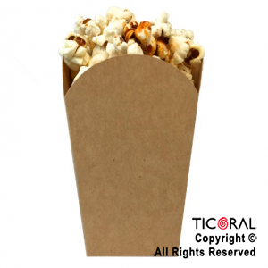 CAJA POP CORN KRAFT ECOLOGICO X 10